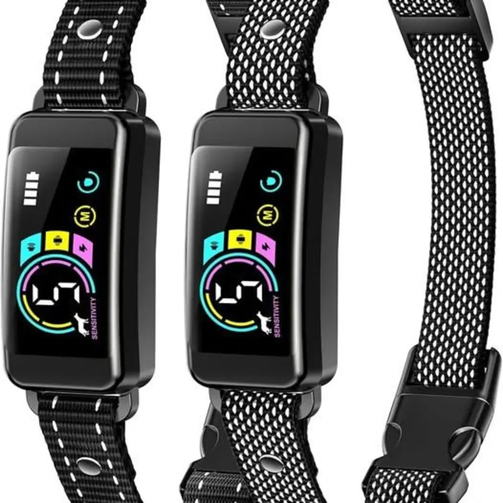 Bark Collar, 2 Pack Smart Dog Bark Collar for Large to Medium to Small Dogs